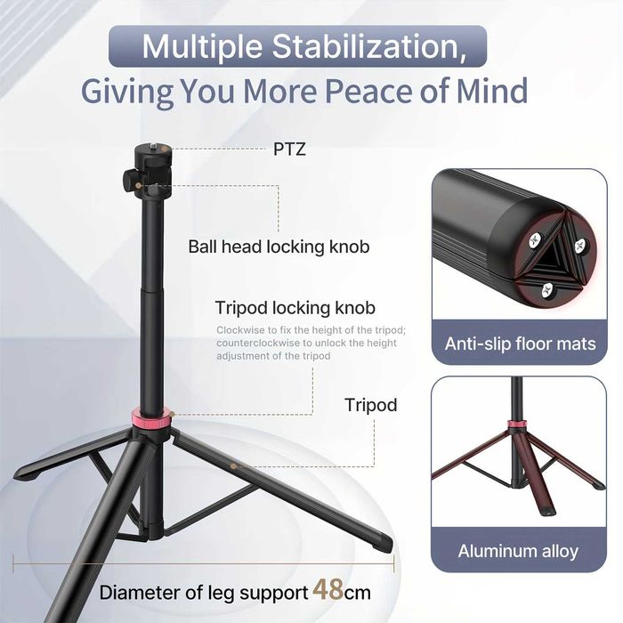 Selfie stick stativ / trepied foto video - stand portabil, pliabil