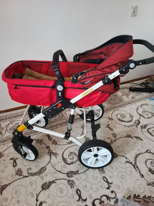 коляска 3в1 красная