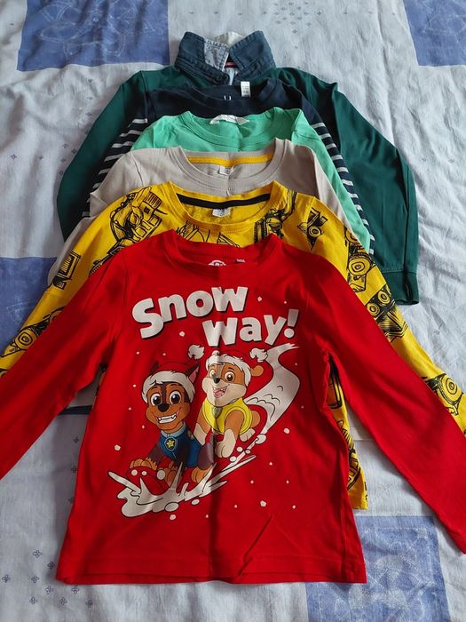 De vânzare lot 5 bluze, mărimea 110-116 cm