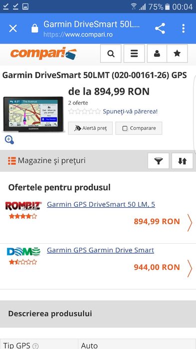Navigație Gps Auto*GARMIN*Drive*Smart*2026*EUROPA*(Masina Bus Microbuz