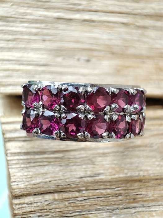 925- Inel Cu Granat Rodolit Masura 16.5