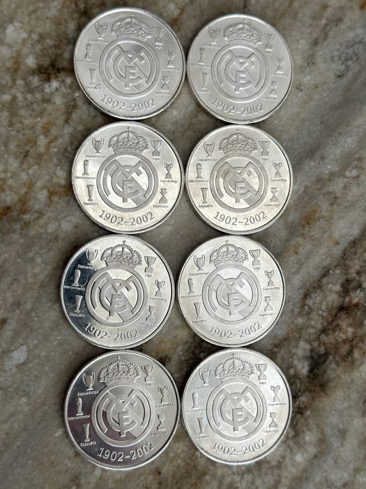Monezi Aniversare . REAL MADRID CF.  1902 - 2002