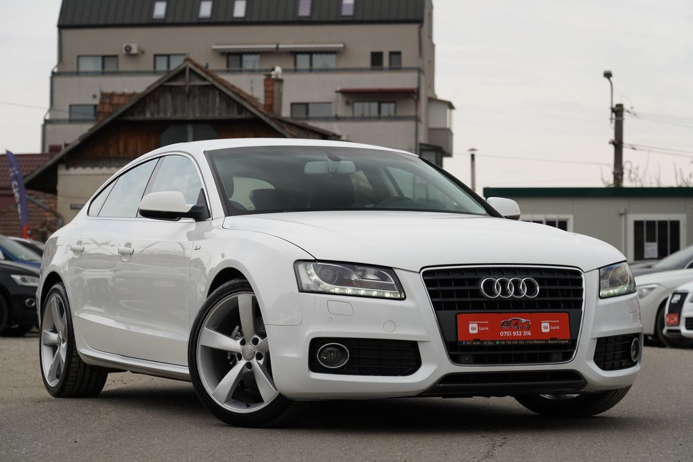 Audi A5 3xS-Line 2011 2.0Diesel 170cp / 12Luni Garantie Motor Cutie / Revizie Ulei Filtre / Transport la domiciliu gratuit / RAR EFECTUAT