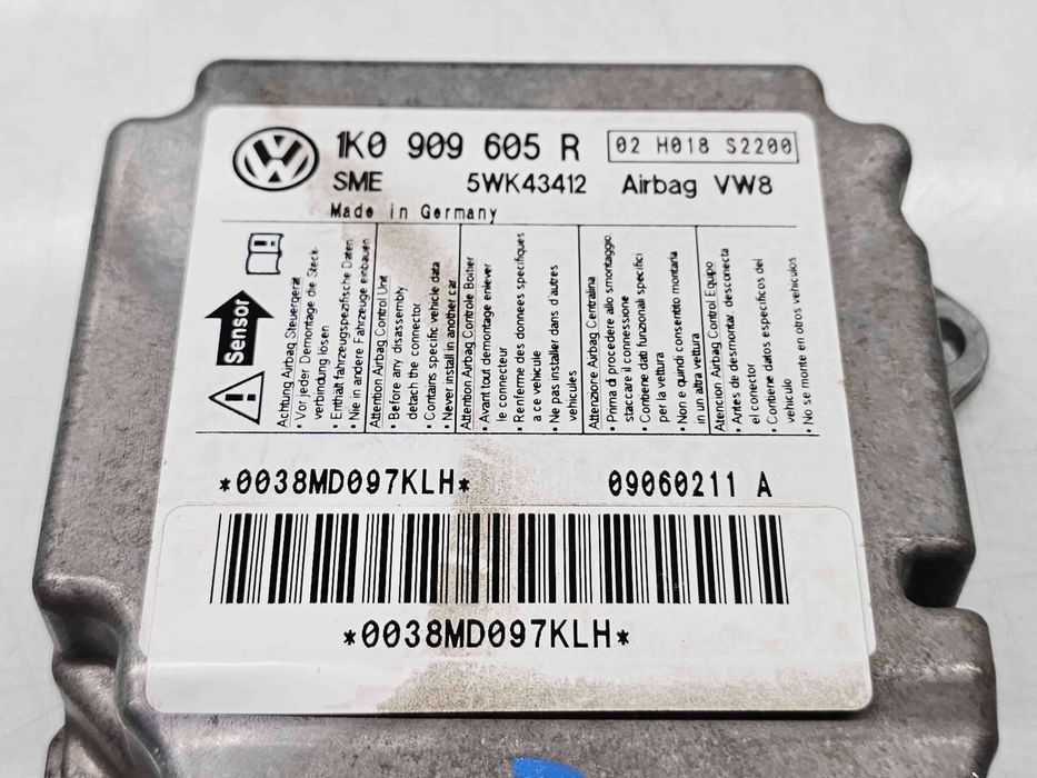 Calculator airbag Volkswagen Golf 5 Plus (5M1) [Fabr 2005-2008] 1K0909