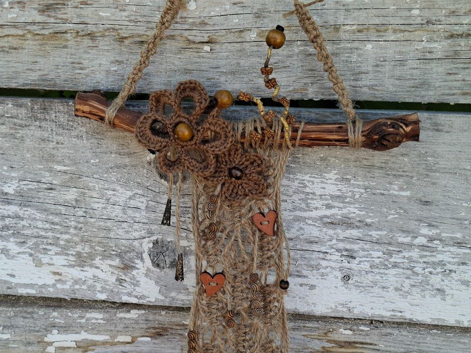 Лоза - декор за стена, макраме