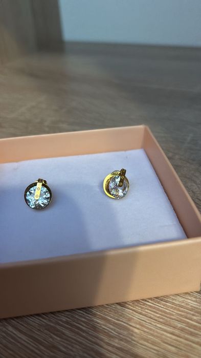 Cercei cartier cristal și logo Cartier NOI
