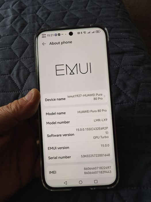 Huawei Pura 80 Pro Glazer Red 512GB / 12GB RAM ca Nou.