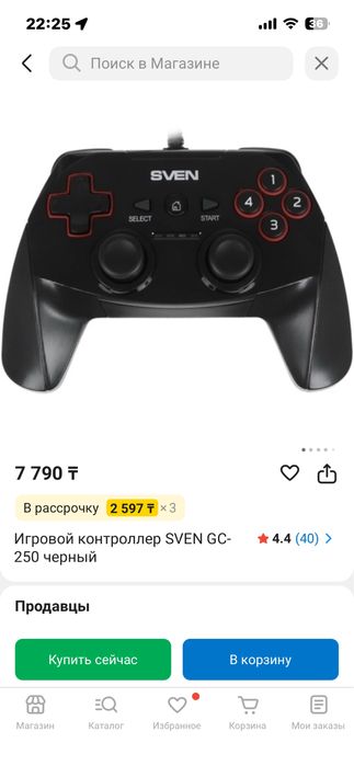 Проводной Геймпад Sven