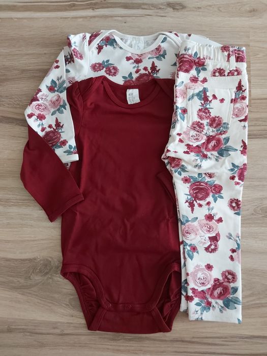 Set nou h&m 86/98 body + pantalon