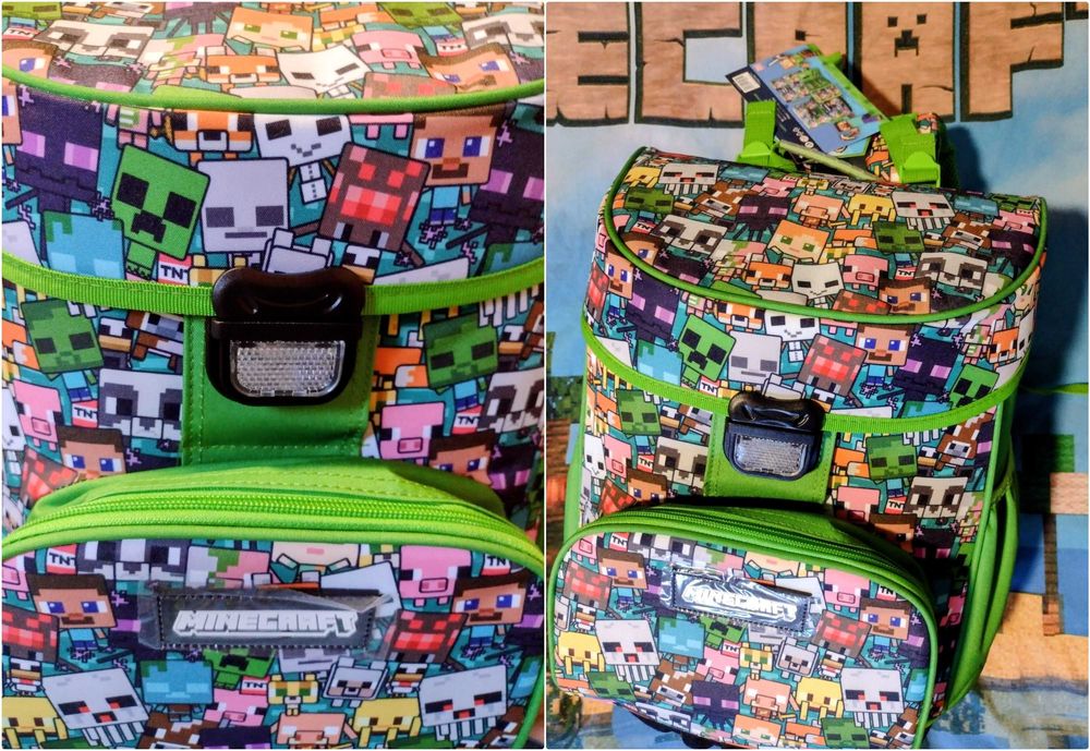 НОВА Ученическа раница Minecraft Ergonomic