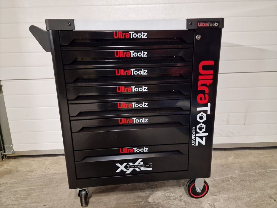 Dulap cu scule XXL cu 7 sertare pline cu scule adus din Germania