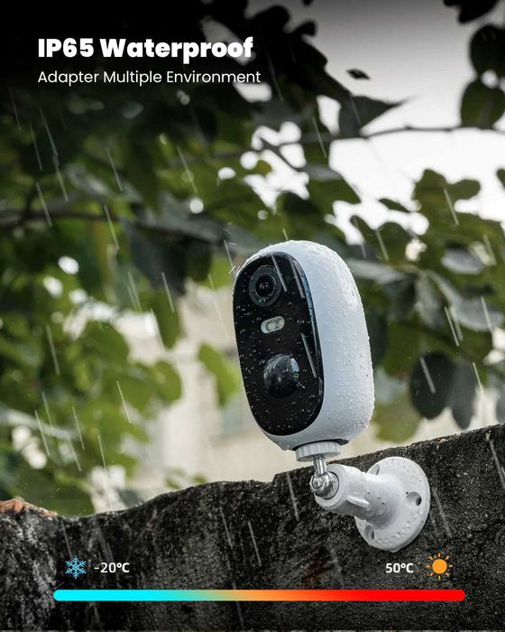 Безжична камера с акум. батерия ZS-GQ1 , ieGeek 2K 3MP