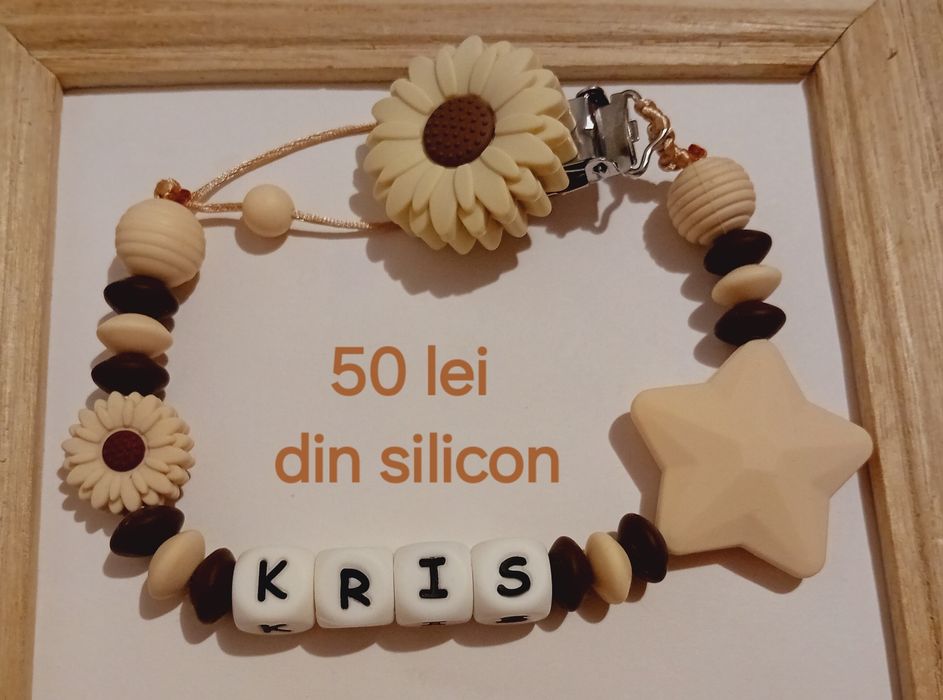 Lantisoar de suzeta din silicon alimentar