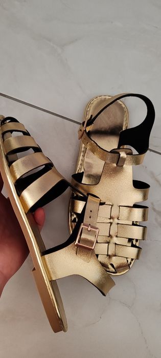 Sandale damă aurii 38 noi