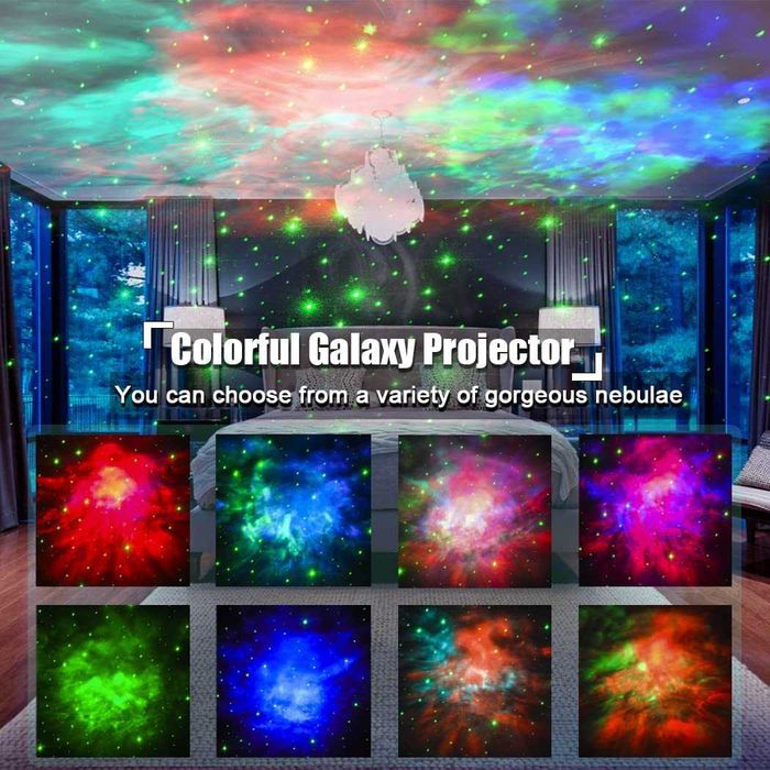 Детски астронавт звезден проектор Galaxy Light с таймер и дистанционно