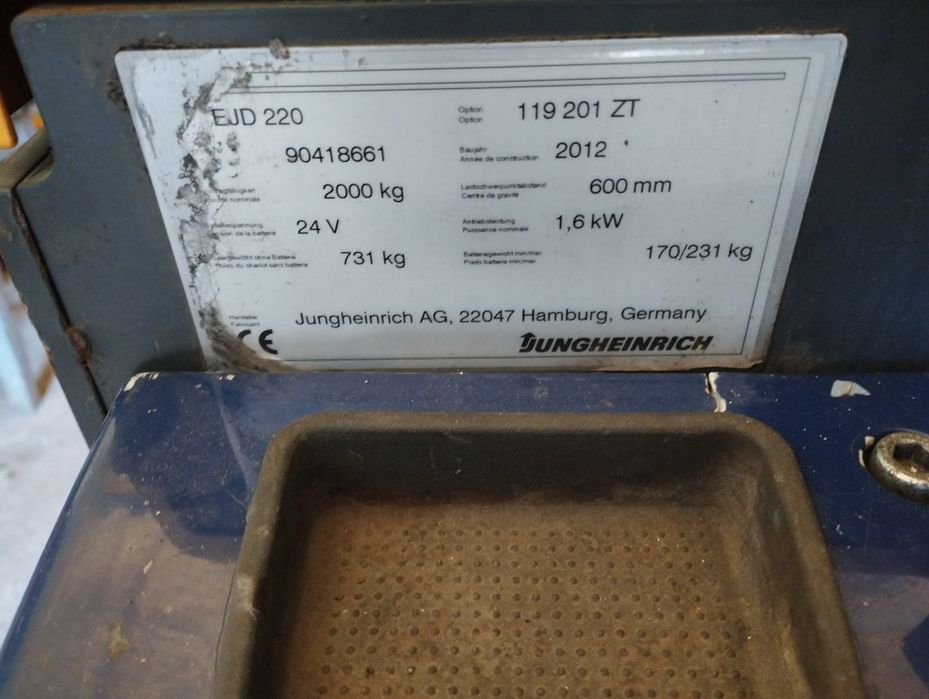 Liza electrica jungheinrich ejd 220