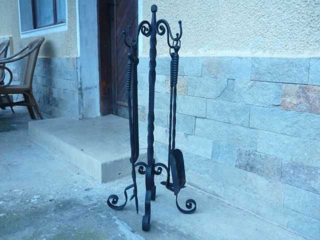 прибори за камина ковано желязо