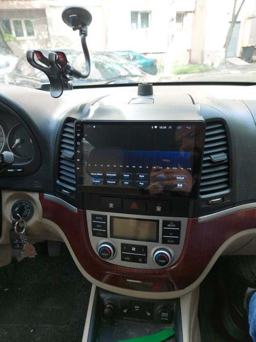 Navigatie Android Hyundai Santa Fe Waze YouTube GPS BT Casetofon