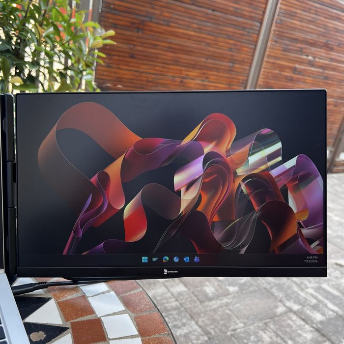 Monitor Extensibil DomyFan P5 15.6” Diagonala Full HD cu Suport pentru Laptop sau Desktop