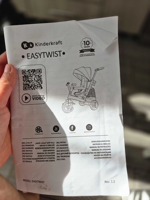 Tricicleta Kinderkraft 4in1 Easytwist