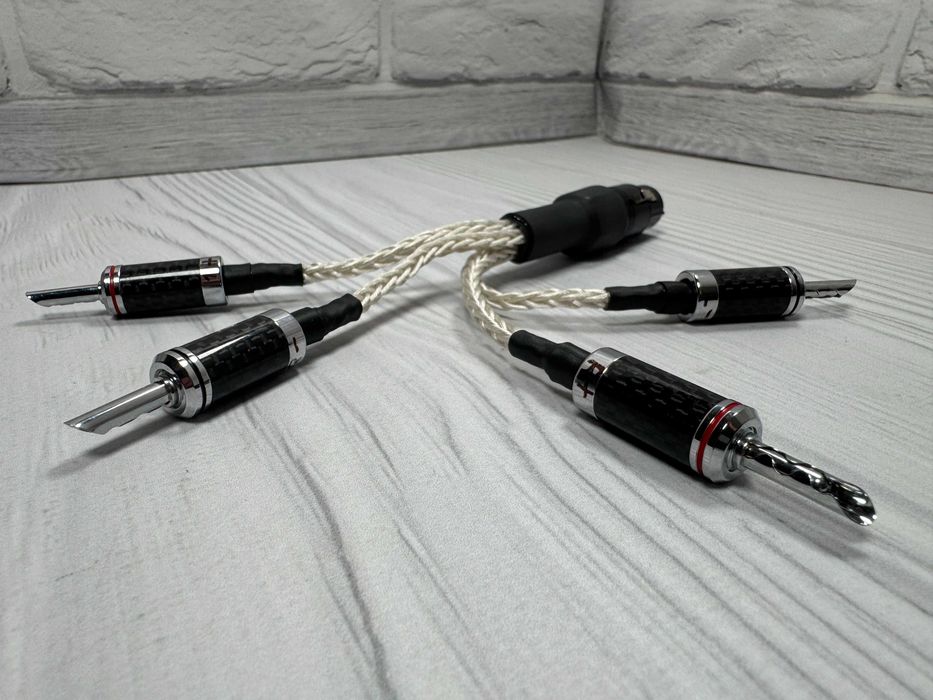 Adaptor XLR la Banana (XLR to Banana) – cablu Meze / Furutech Rhodium