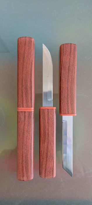 двойной нож коричневый