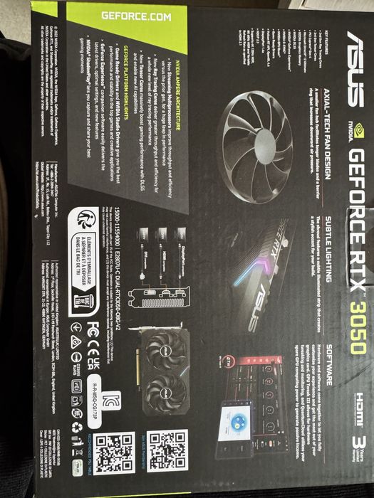 Видеокарта RTX 3050 8gb