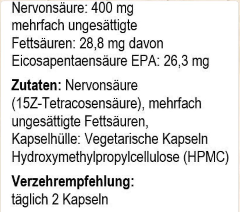 Nervonsаure 200 mg для восстановления миелиновой оболочки