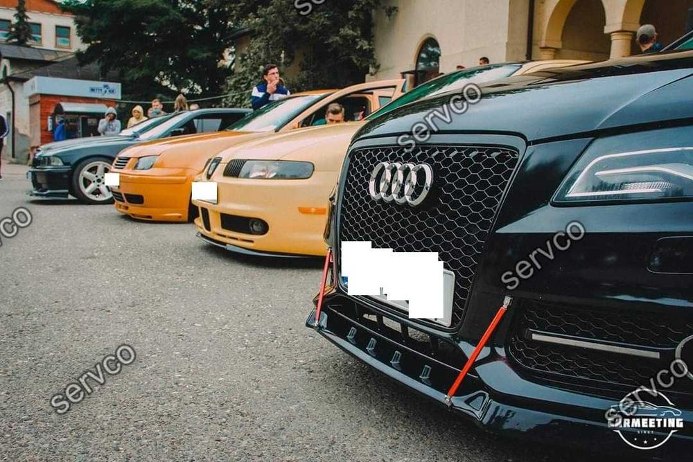 Prelungire splitter bara fata Audi A4 B8 2007-2011 v3 - Maxton Design