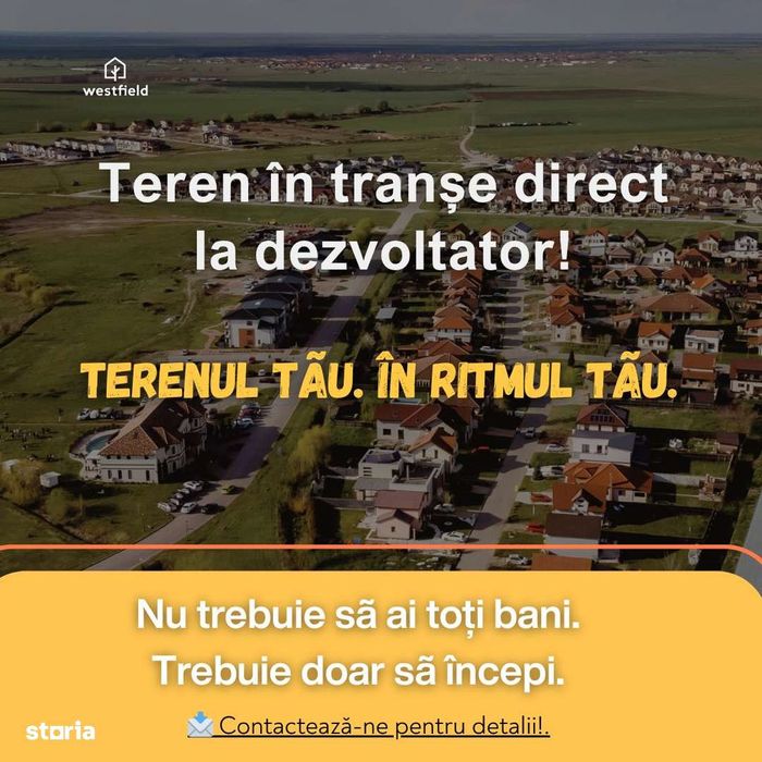 Teren de vanzare in transe la dezvoltator!