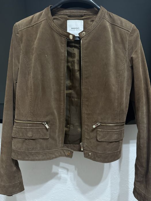 Жакет Mango из натуральной замши