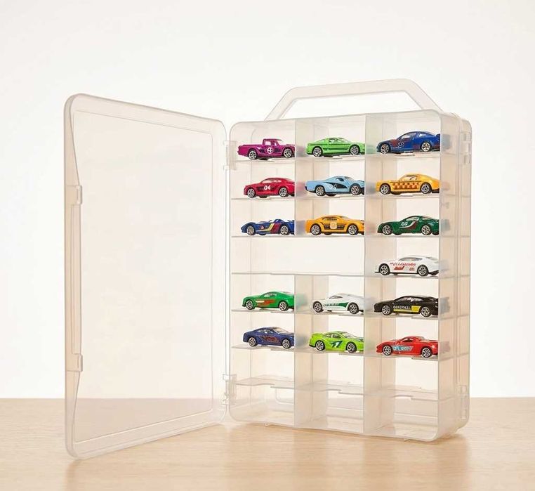 Cutie depozitare masinute 46 compartimente Organizator masini jucarie