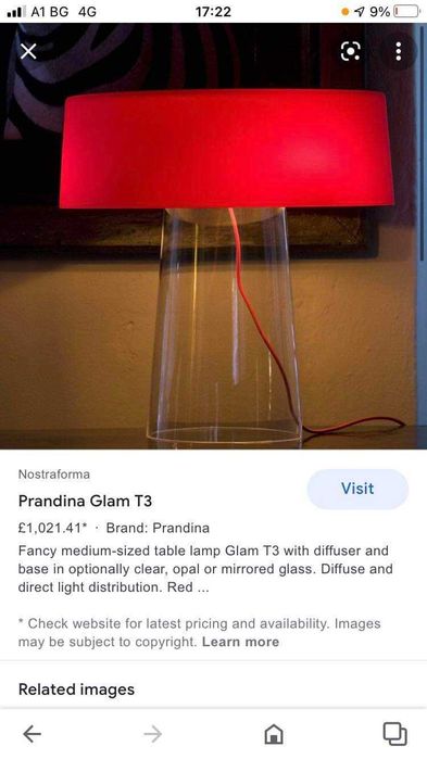 Осветителни тела Prandina