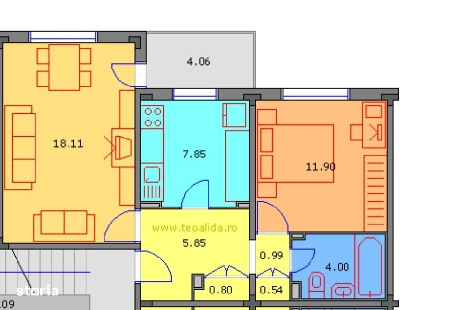Apartament modern 2 camere transformat in 3 cam Ion Iriceanu Aparatori