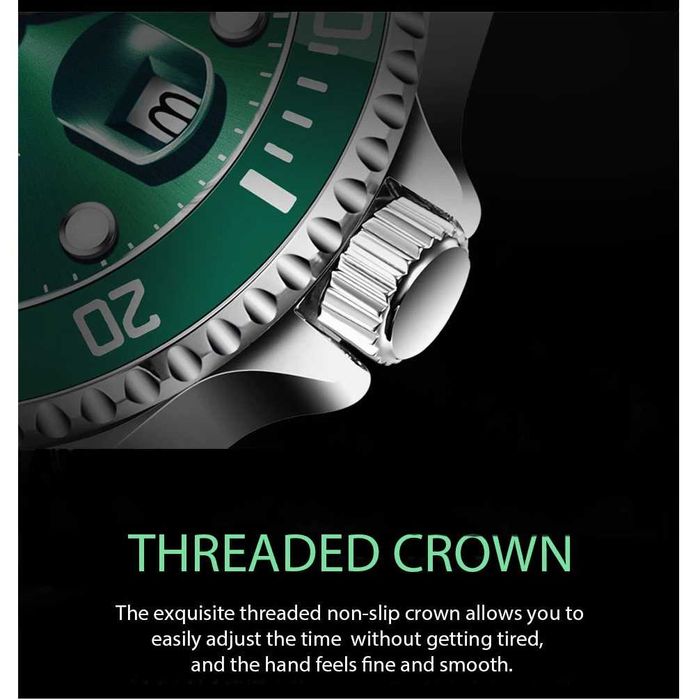 Мъжки часовник Lige, Неръждаема стомана, Водоустойчив, Хронометър