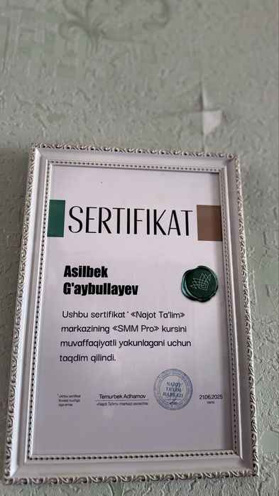 Professional Mobilogrof Smm Xizmati ishim sifatiga javob berman
