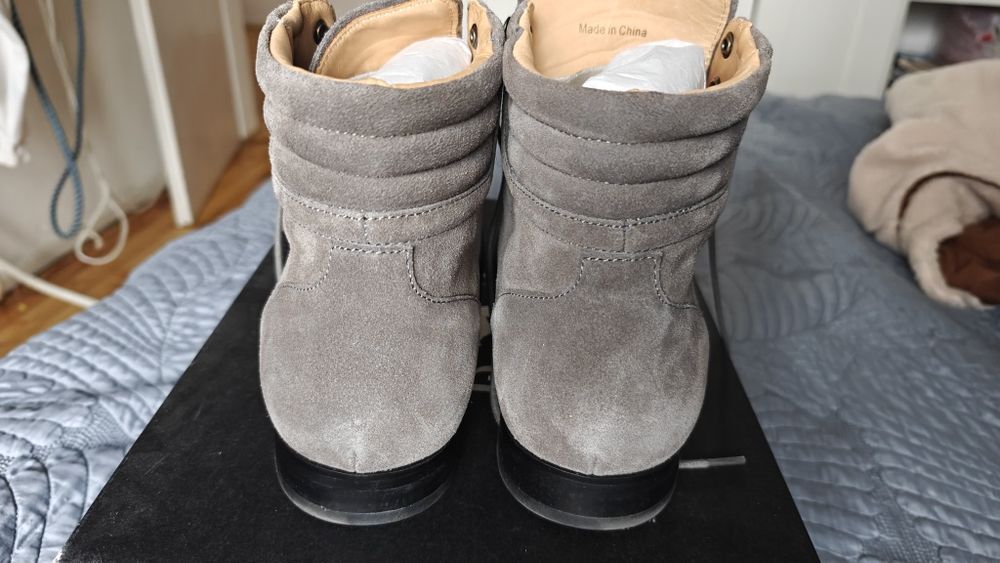 Мъжки боти Rage Age, сив велур, 43