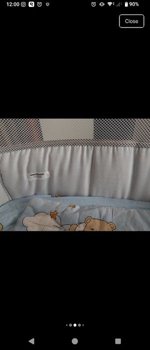 Patut co-sleeper NOU pentru bebelusi Cangaroo Always Together cu laterala culisanta, 5 pozitii de reglare inaltime