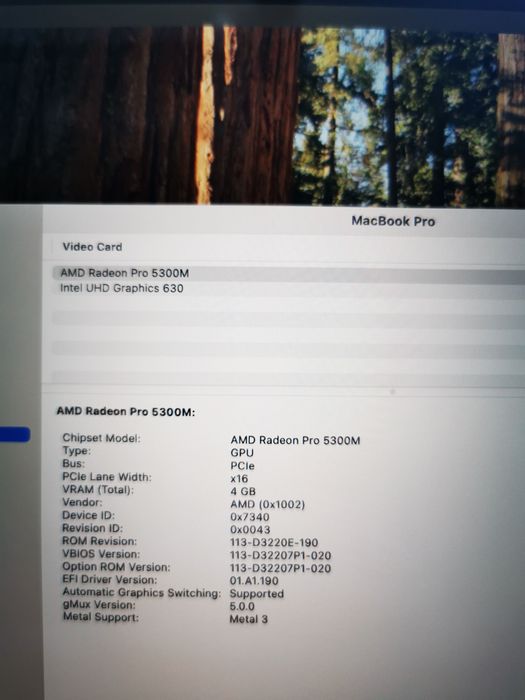 Macbook Pro 16 2019 - Intel i7 - 32GB - 512 SSD - AMD Pro 5300M