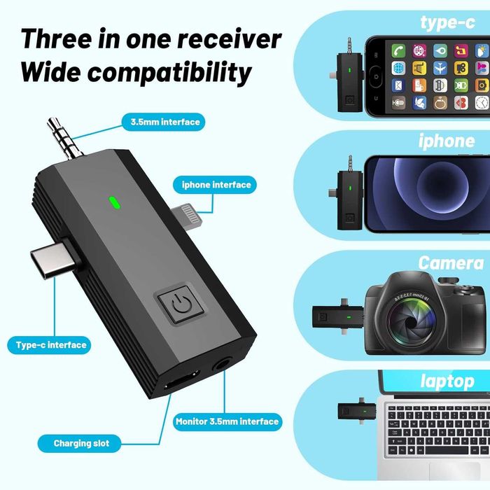 Двоен безжичен петличен  микрофон Sjpzwcrl