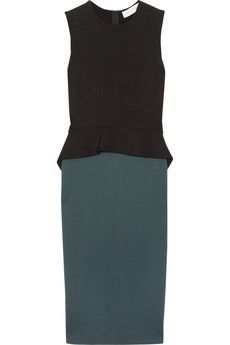 Оригинална рокля Stella McCartney черно/зелено, еластична, red carpet