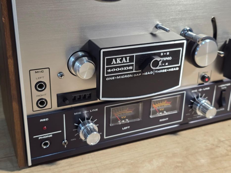 Magnetofon AKAI 4000DS, vintage hifi, 3 capete, de colectie