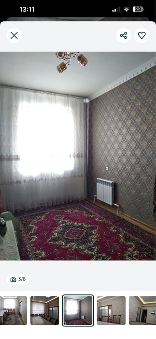 Сдается своя 2 комнатна квартира  Сергели 6А