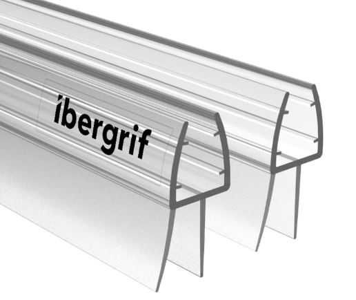 Set garnituri etanșare pentru ușă de duș Ibergrif M102-80, 2 x 80 cm