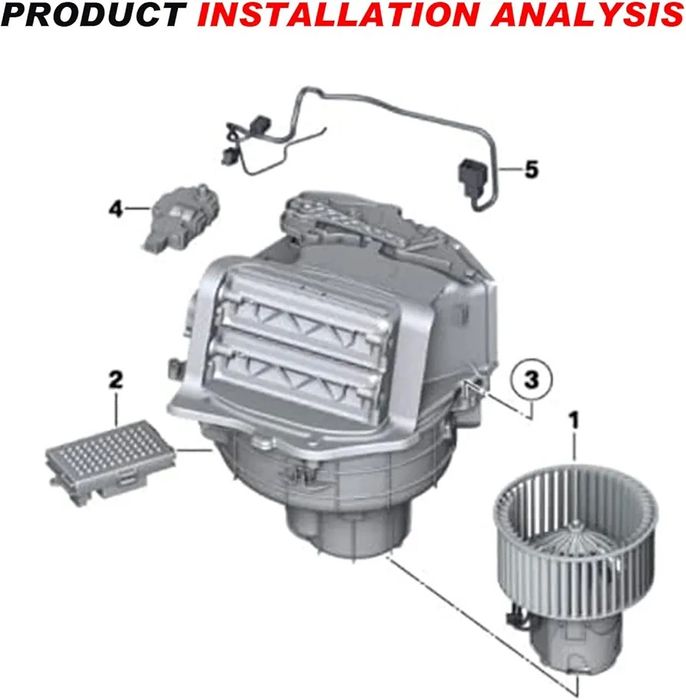 Вентилатора на климатика и парното за BMW 5 6 7 Series F02 F06 F07 F10
