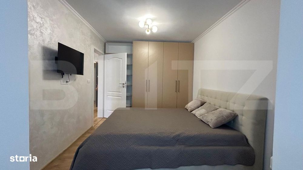 Apartament prima inchiriere, 3 camere, 64 mp, loc de parcare, zona Nuf
