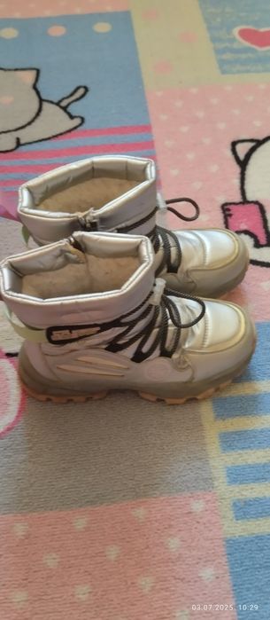 Сапожки на девочку, зимние утеплённые.