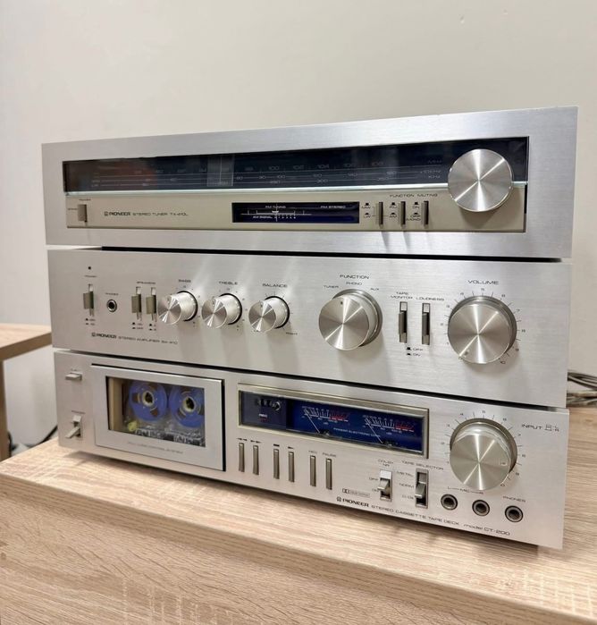 Ретро аудио система сет PIONEER - усилвател, дек и тунер