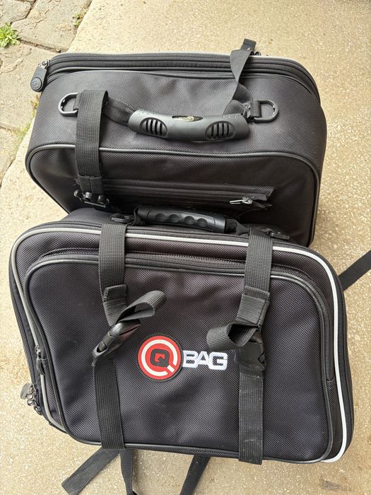 Set genti moto laterale, Qbag, textil.