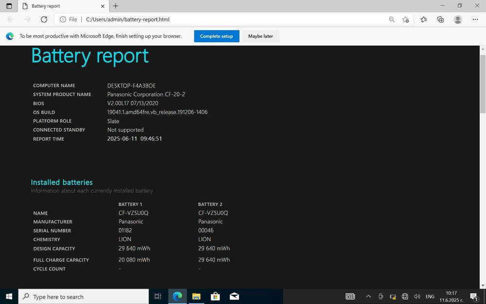 Panasonic Toughbook CF-20